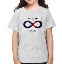 Load image into Gallery viewer, To Infinity And Beyond Sister-Sister Kids Half Sleeves T-Shirts -KidsFashionVilla

