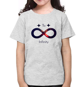 To Infinity And Beyond Sister-Sister Kids Half Sleeves T-Shirts -KidsFashionVilla