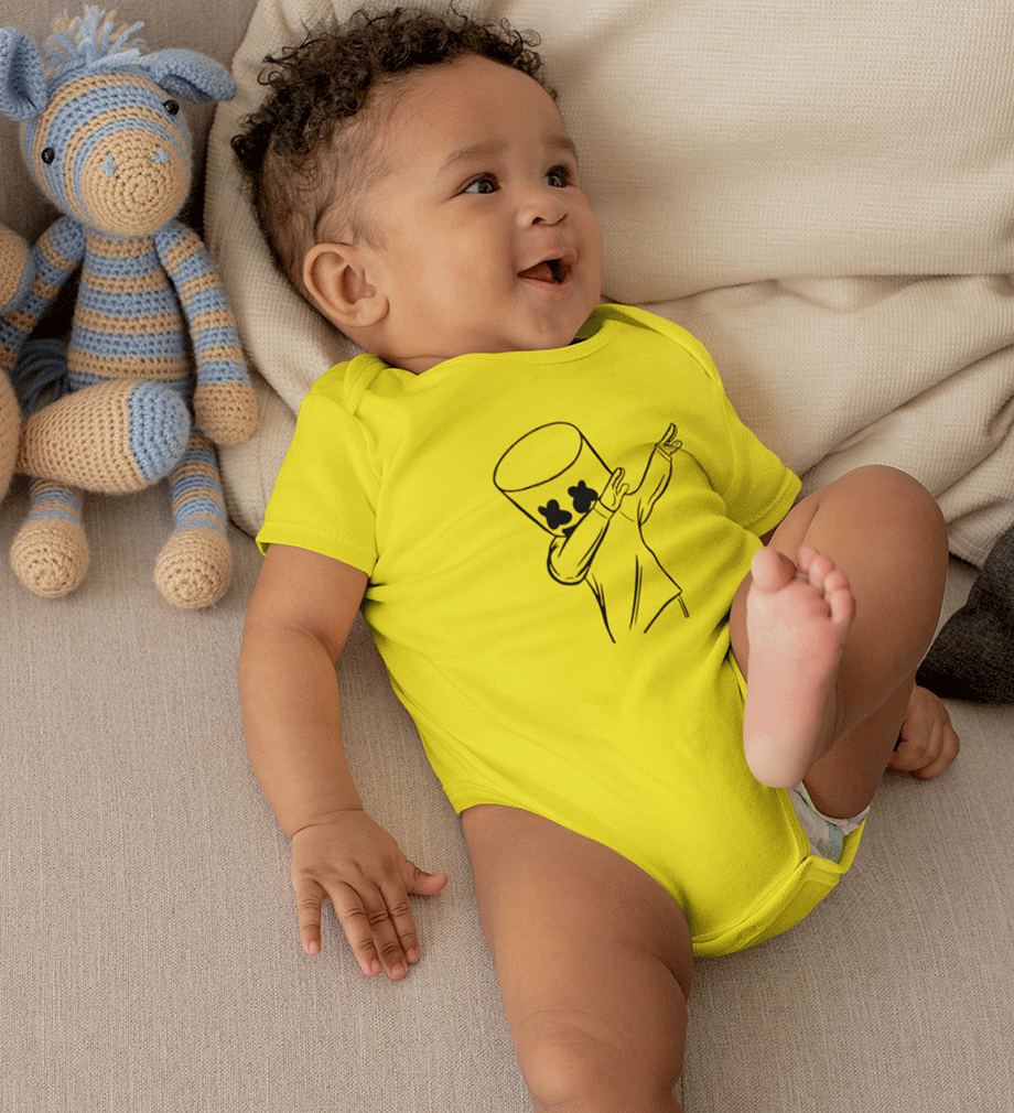 Dab Marshmello Rompers for Baby Boy - FunkyTradition FunkyTradition