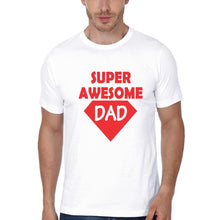 Load image into Gallery viewer, Super Awesome Kid Super Awesome Dad Father and Son Matching T-Shirt- KidsFashionVilla
