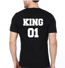 Load image into Gallery viewer, King 01 Prince 01 Father and Son Matching T-Shirt- KidsFashionVilla
