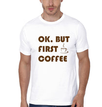 Load image into Gallery viewer, Ok But First Coffee Ok But First Milk Father and Son Matching T-Shirt- KidsFashionVilla
