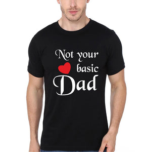 Not your Basic Dad Mom Kid Family Half Sleeves T-Shirts-KidsFashionVilla