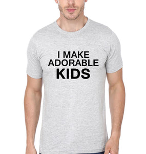 I Make Adorable Kids Adorable Kid Father and Son Matching T-Shirt- KidsFashionVilla