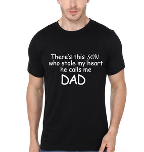 I Stole daddy's Heart Father and Son Matching T-Shirt- KidsFashionVilla