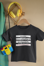 Load image into Gallery viewer, Dad Daughter Squad Father and Daughter Black Matching T-Shirt- KidsFashionVilla

