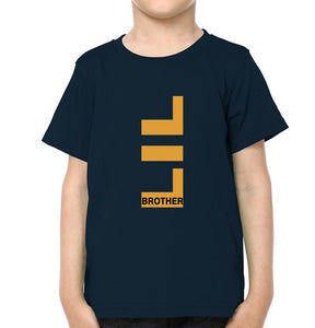 Big Brother Lil Bro Brother-Brother Kids Half Sleeves T-Shirts -KidsFashionVilla