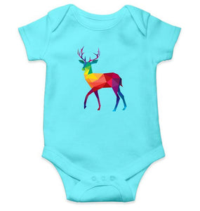 Deer Abstract Rompers for Baby Boy- FunkyTradition FunkyTradition