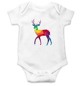 Deer Abstract Rompers for Baby Boy- FunkyTradition FunkyTradition