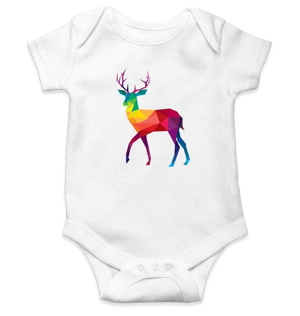 Deer Abstract Rompers for Baby Boy- FunkyTradition FunkyTradition