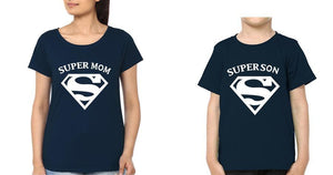 Super Mom and Super Boy Mother and Son Matching T-Shirt- KidsFashionVilla