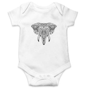 Elephant Abstract Rompers for Baby Boy- FunkyTradition FunkyTradition