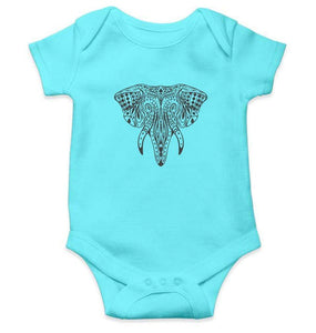 Elephant Abstract Rompers for Baby Boy- FunkyTradition FunkyTradition