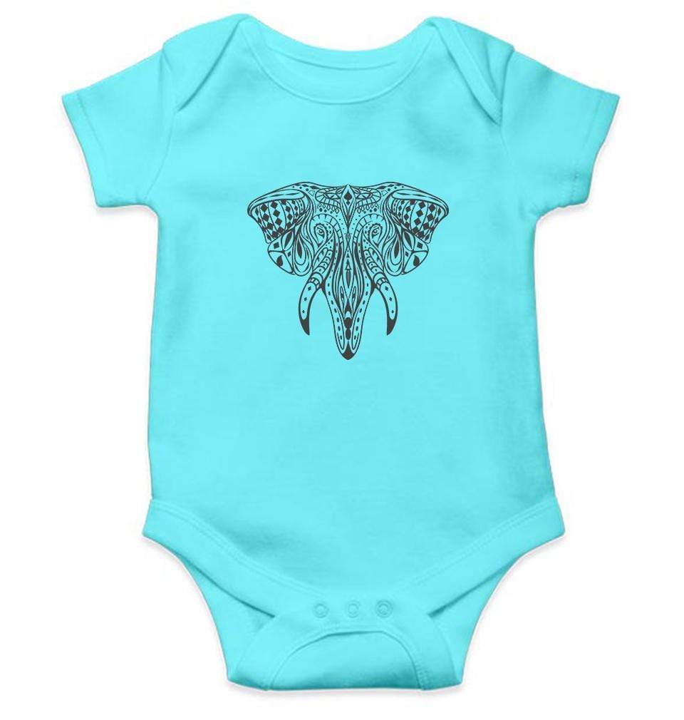 Elephant Abstract Rompers for Baby Boy- FunkyTradition FunkyTradition