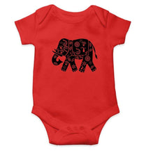 Load image into Gallery viewer, Elephant Abstract Rompers for Baby Boy- FunkyTradition FunkyTradition
