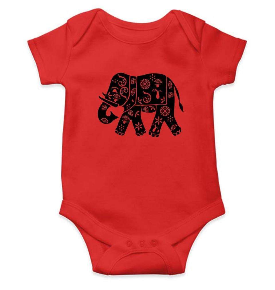 Elephant Abstract Rompers for Baby Boy- FunkyTradition FunkyTradition