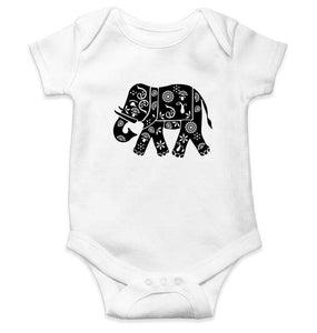 Elephant Abstract Rompers for Baby Boy- FunkyTradition FunkyTradition