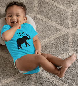 Elephant Hearts Abstract Rompers for Baby Boy- FunkyTradition FunkyTradition