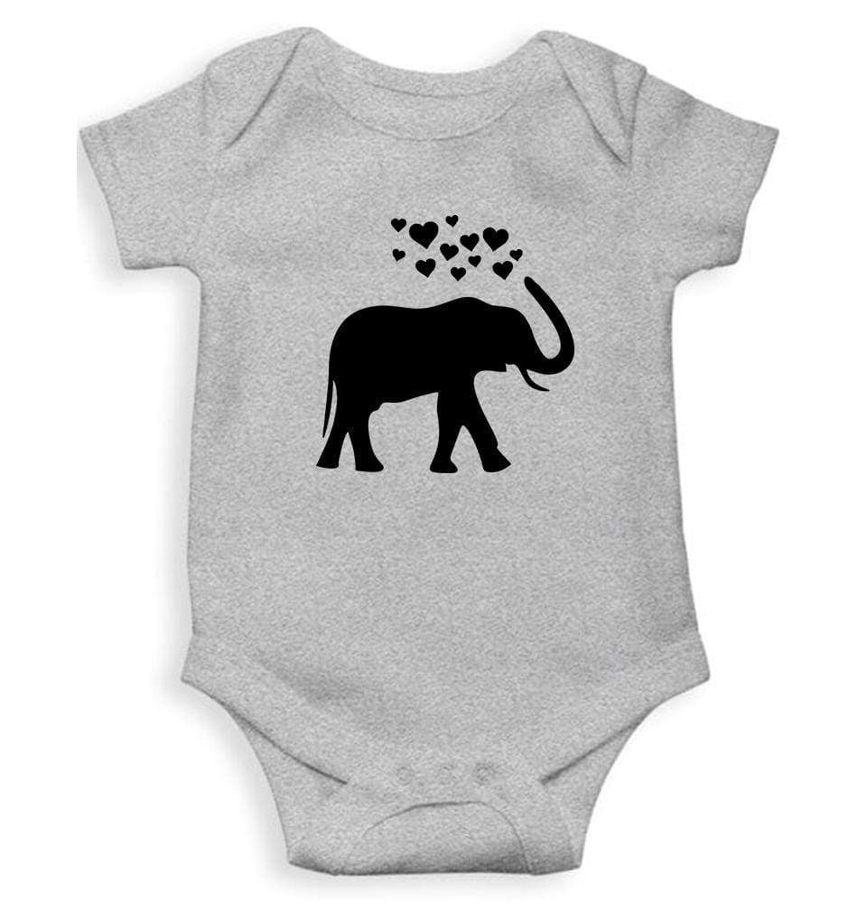 Elephant Hearts Abstract Rompers for Baby Boy- FunkyTradition FunkyTradition