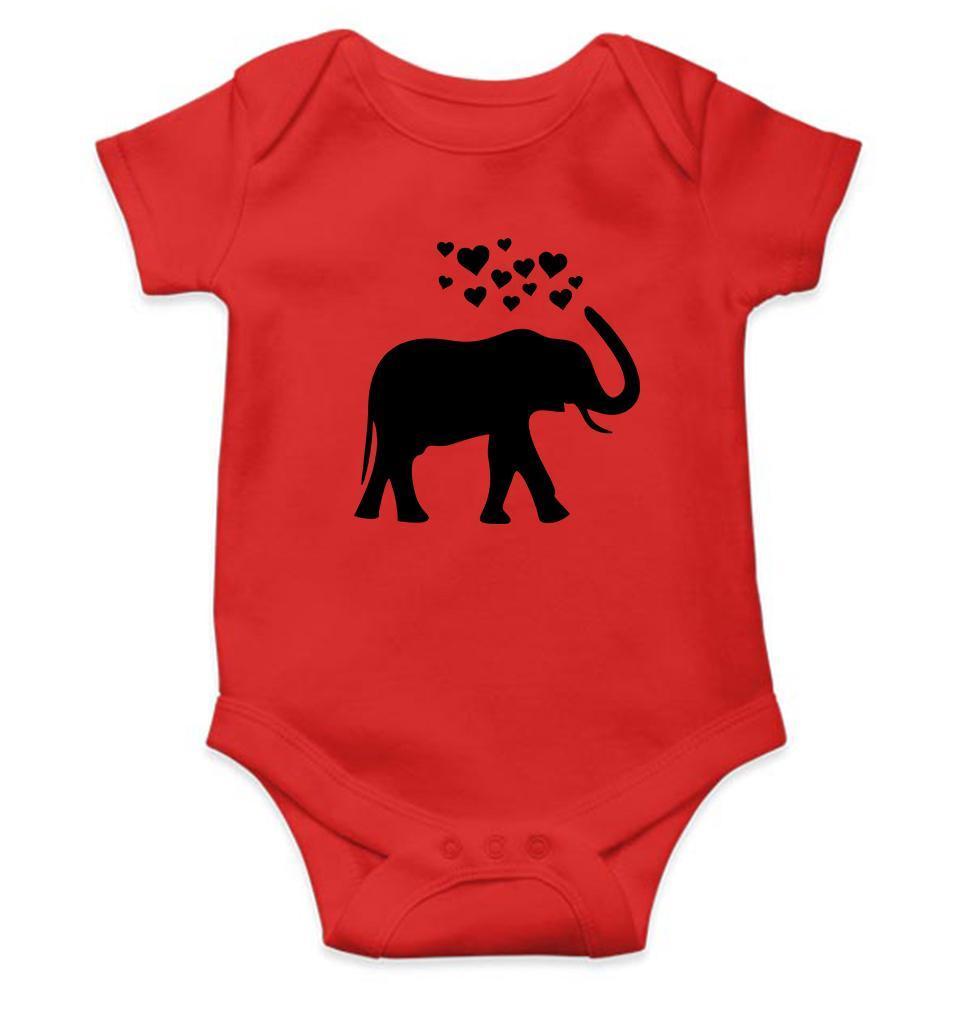 Elephant Hearts Abstract Rompers for Baby Boy- FunkyTradition FunkyTradition