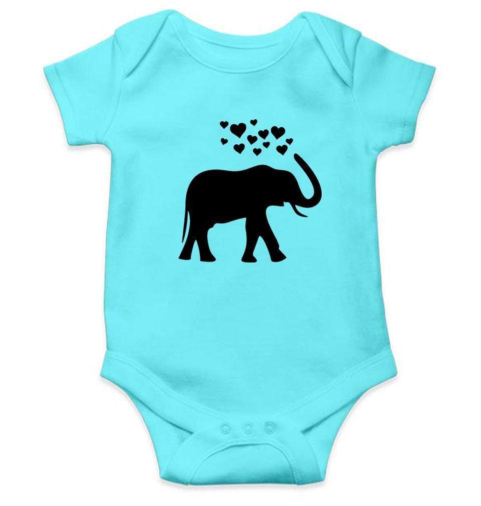 Elephant Hearts Abstract Rompers for Baby Boy- FunkyTradition FunkyTradition