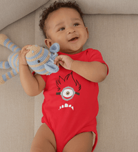 Load image into Gallery viewer, Evil Minion Abstract Rompers for Baby Boy- FunkyTradition FunkyTradition
