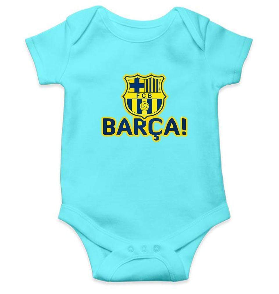 FCB Barca Rompers for Baby Boy- FunkyTradition FunkyTradition