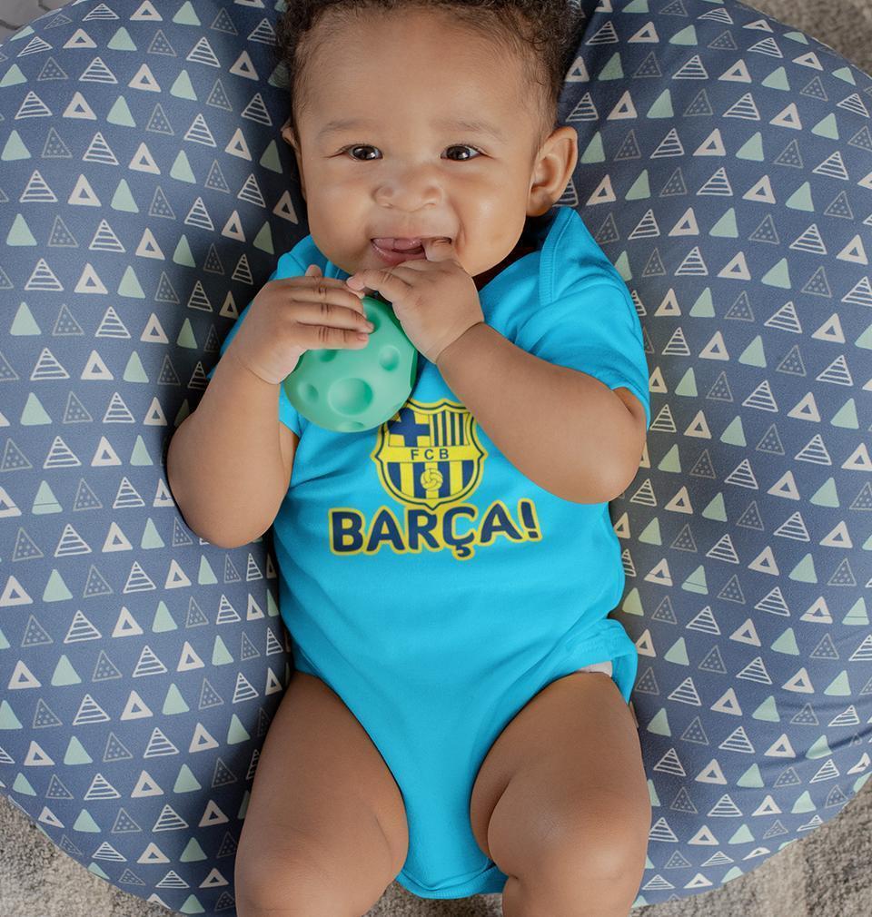 FCB Barca Rompers for Baby Boy- FunkyTradition FunkyTradition