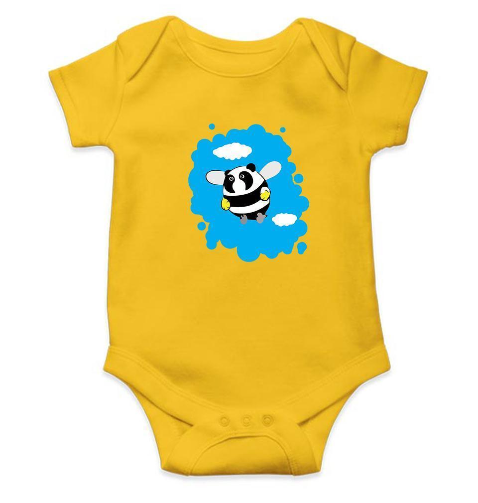 Funny Panda Bee Abstract Rompers for Baby Boy- FunkyTradition FunkyTradition