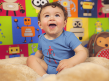 Load image into Gallery viewer, Superhero Rompers for Baby Boy -KidsFashionVilla
