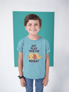 Funny Cartoon Half Sleeves T-Shirt for Boy-KidsFashionVilla