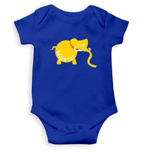 Load image into Gallery viewer, Hipster Elephant Abstract Rompers for Baby Boy- FunkyTradition FunkyTradition
