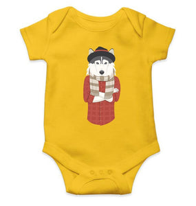 Hipster Wolf Abstract Rompers for Baby Boy- FunkyTradition FunkyTradition