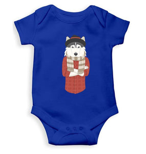 Hipster Wolf Abstract Rompers for Baby Boy- FunkyTradition FunkyTradition