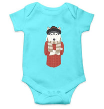 Load image into Gallery viewer, Hipster Wolf Abstract Rompers for Baby Boy- FunkyTradition FunkyTradition
