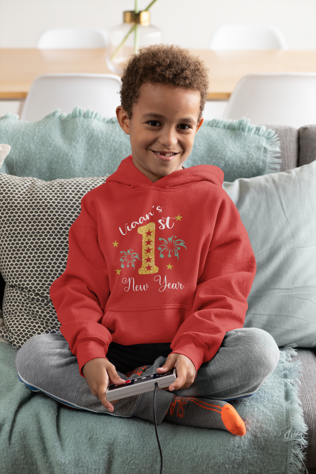 Customized Name New Year Boy Hoodies-KidsFashionVilla