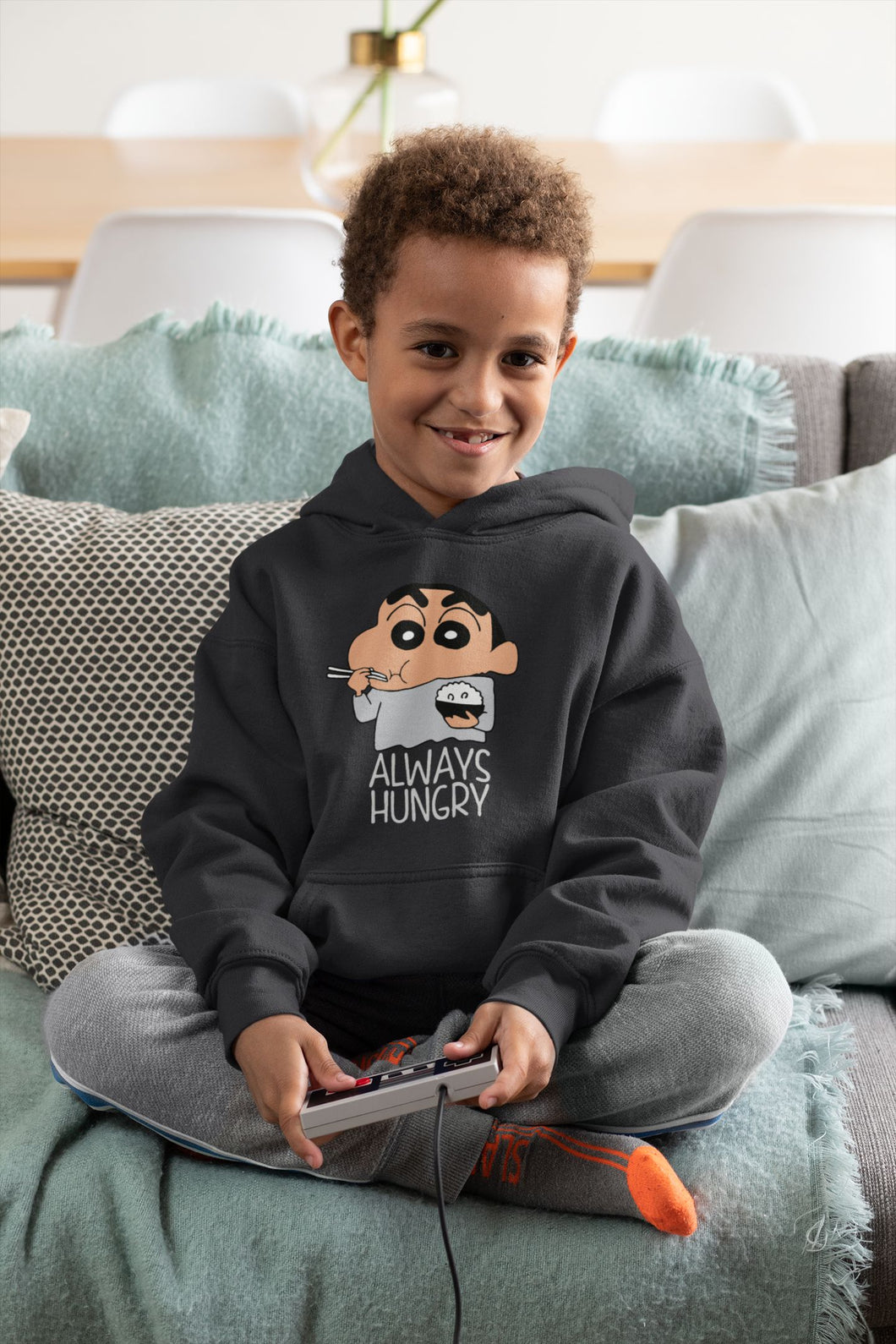 Always Hungry Boy Hoodies-KidsFashionVilla