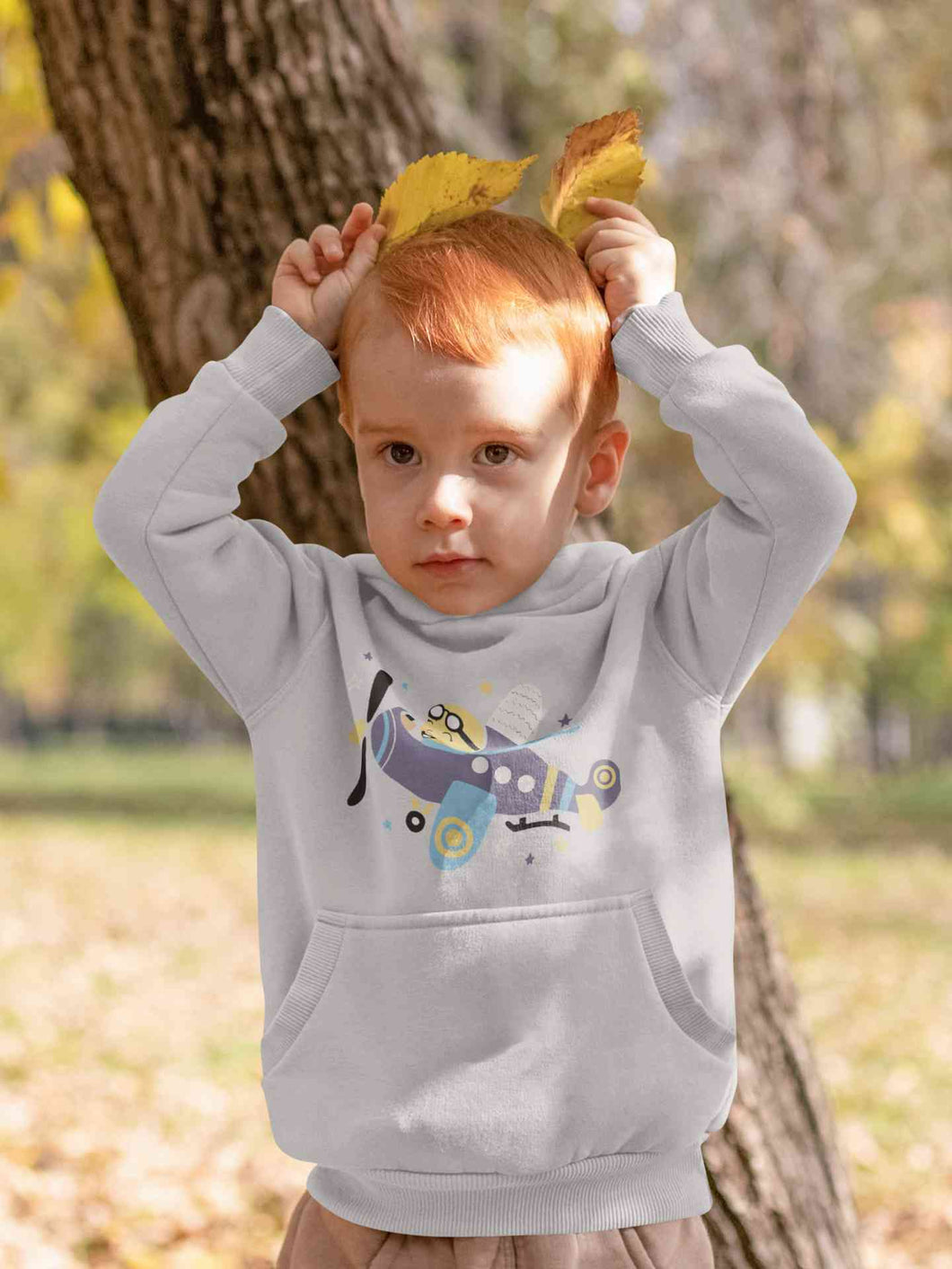 Jumbo Jet Cartoon Boy Hoodies-KidsFashionVilla