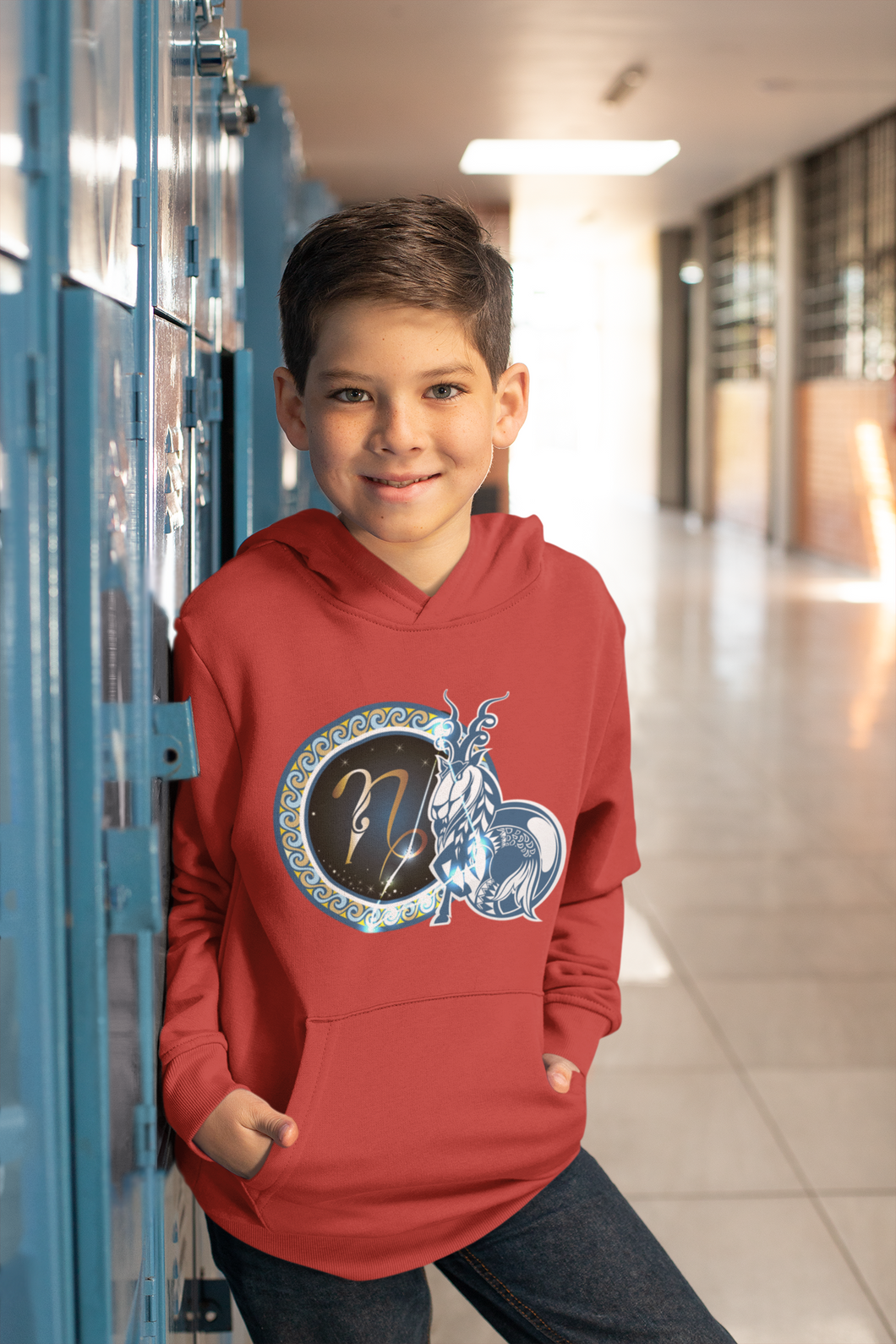 Capricon Zodiac Sign Boy Hoodies-KidsFashionVilla