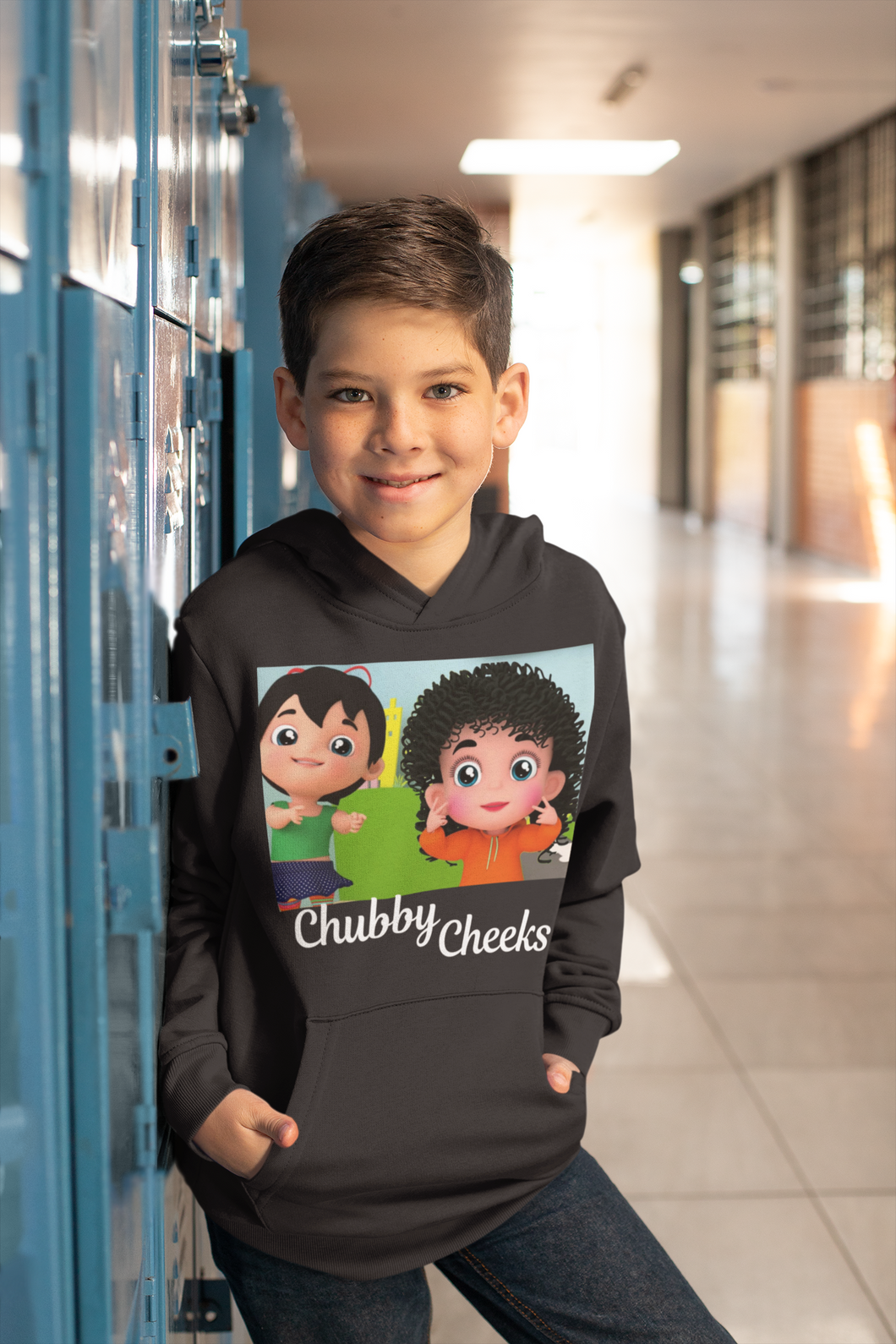 Chubby Cheeks Poem Boy Hoodies-KidsFashionVilla