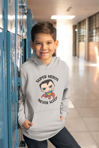 Super Heros Never Sleeps Boy Hoodies-KidsFashionVilla