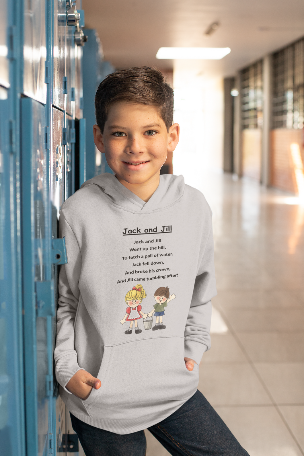 Jack And Jill Poem Boy Hoodies-KidsFashionVilla