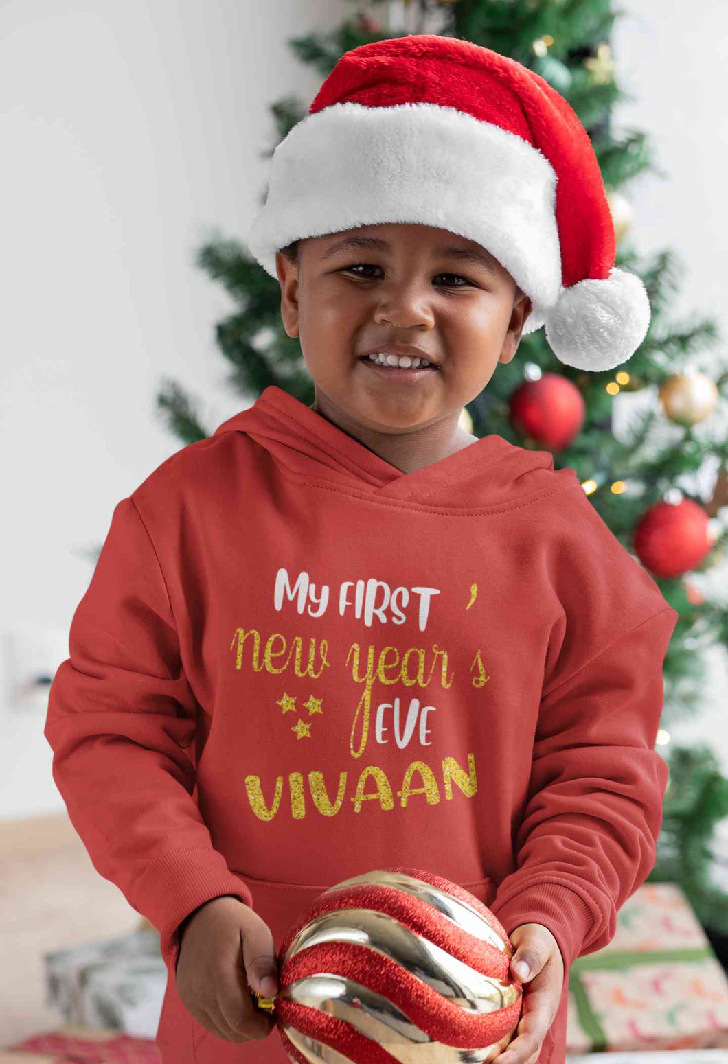 Customized Name My First New Year Boy Hoodies-KidsFashionVilla