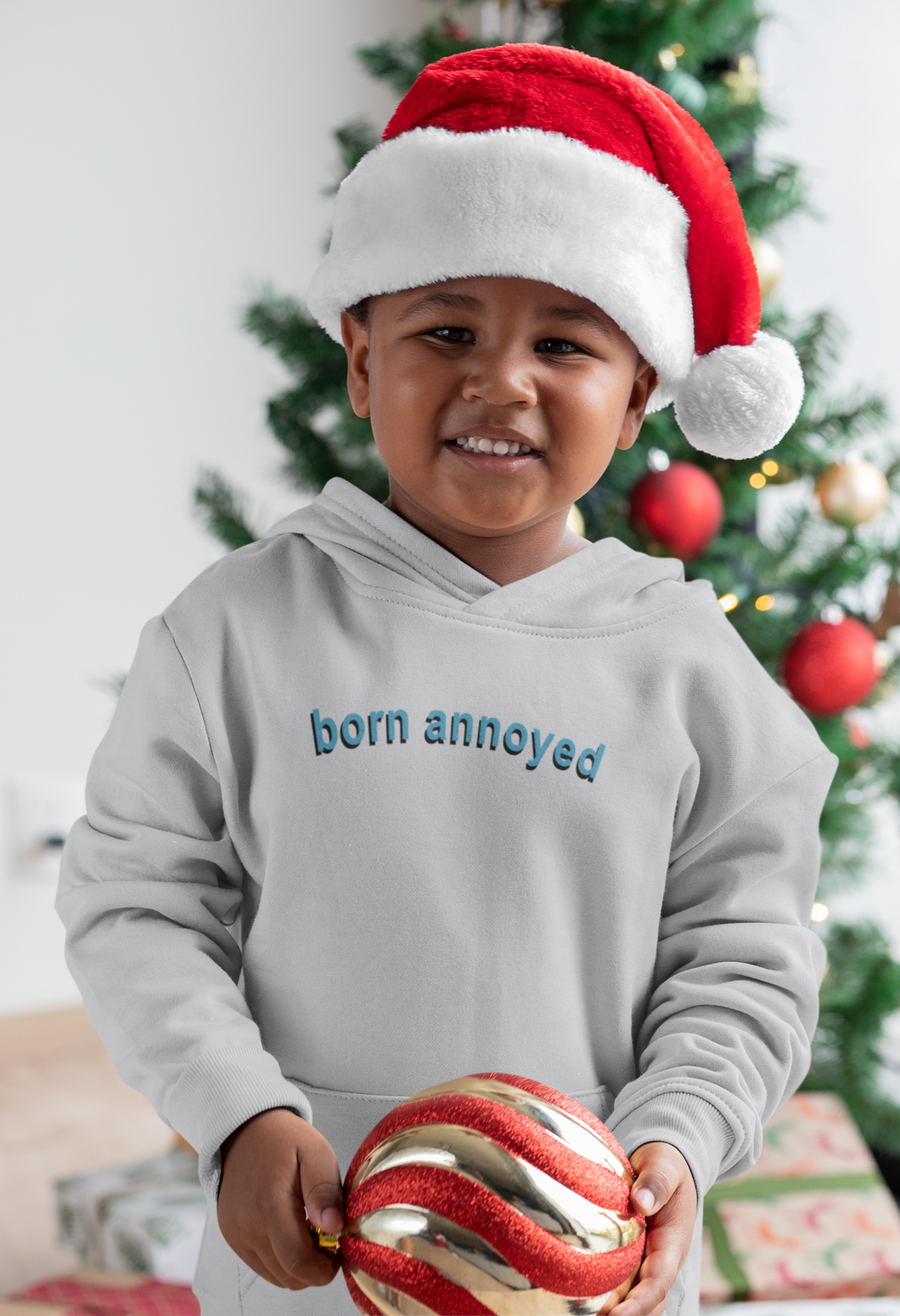 Born Annoyed Minimal Boy Hoodies-KidsFashionVilla