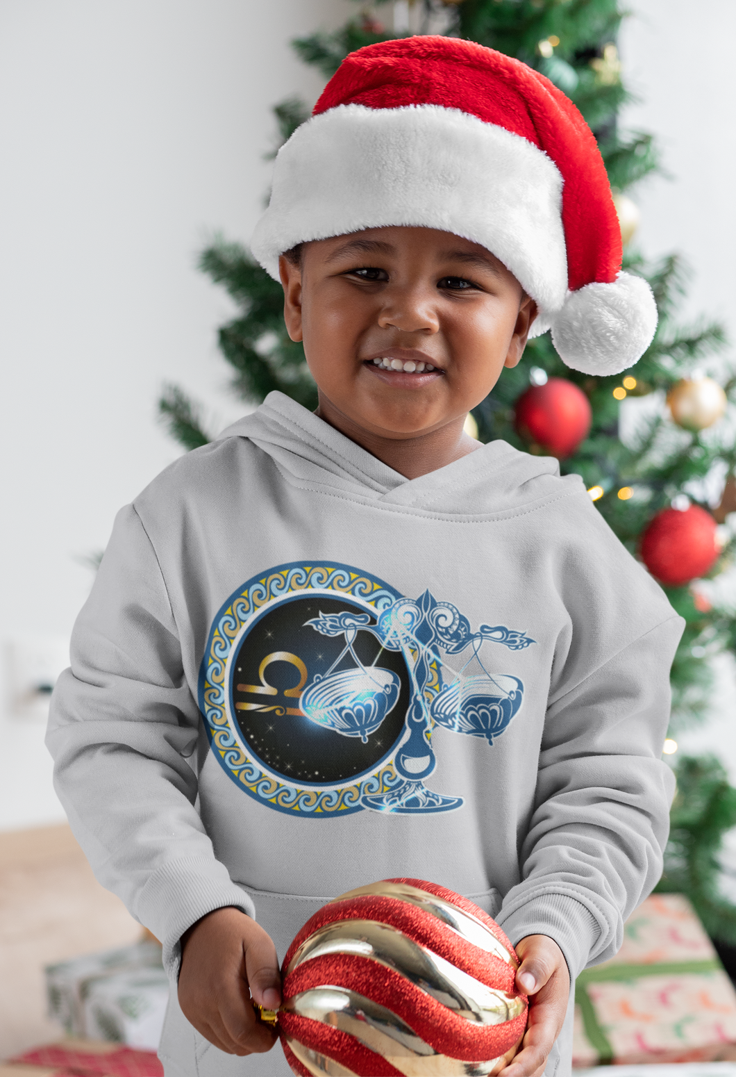 Libra Zodiac Sign Boy Hoodies-KidsFashionVilla