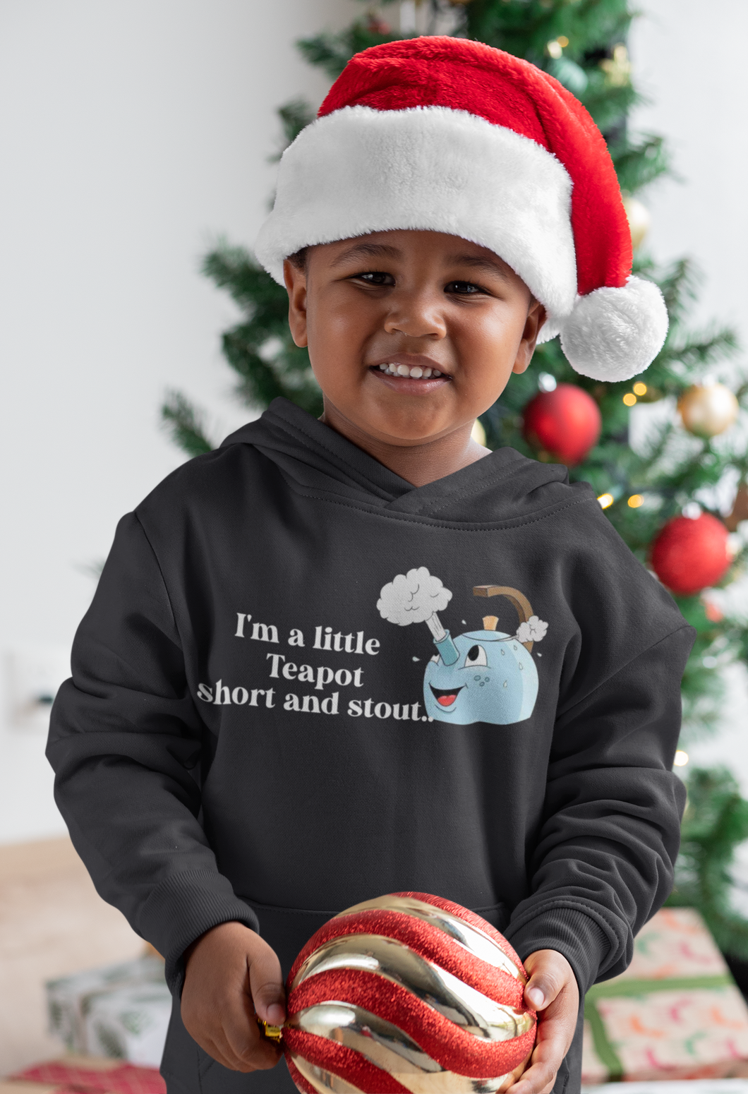 I Am A Little Teapot Poem Boy Hoodies-KidsFashionVilla