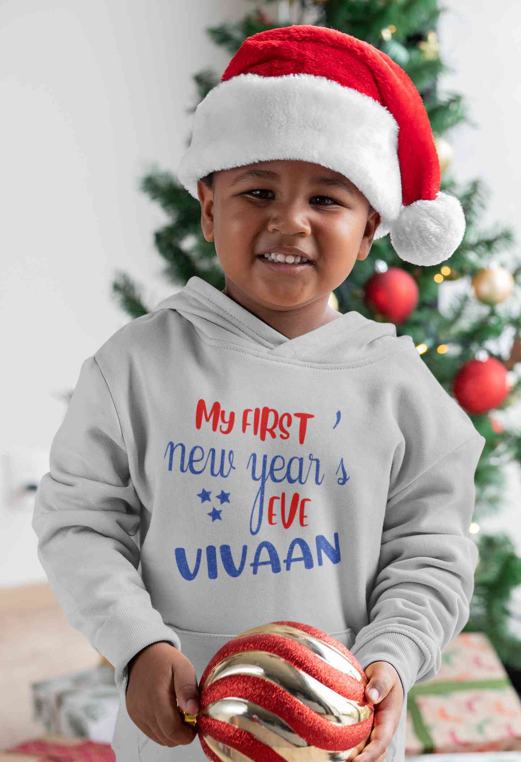 Customized Name My First New Year Boy Hoodies-KidsFashionVilla