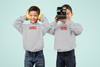 Double Trouble Twin Brother Kids Matching Hoodies -KidsFashionVilla