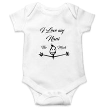 Load image into Gallery viewer, I Love my Nani Baby &amp; Kids Grey T shirt Rompers for Baby Boy- FunkyTradition FunkyTradition
