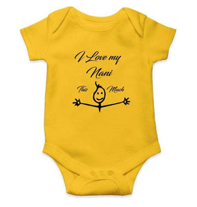 I Love my Nani Baby & Kids Grey T shirt Rompers for Baby Boy- FunkyTradition FunkyTradition